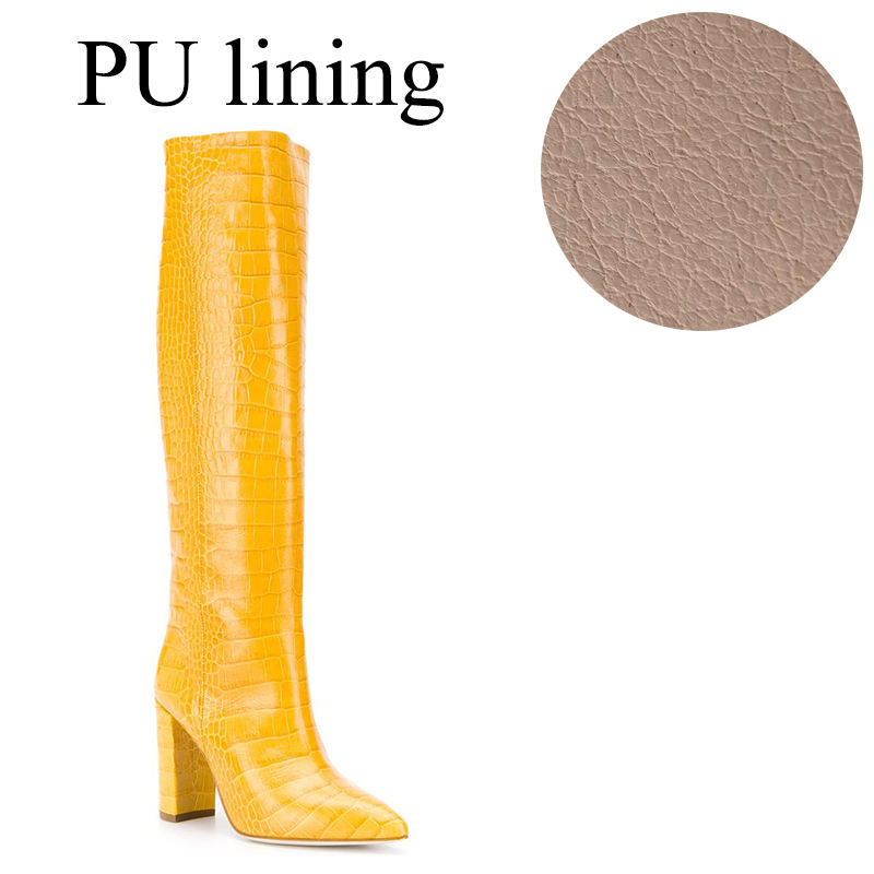 Jaune avec doublure en PU