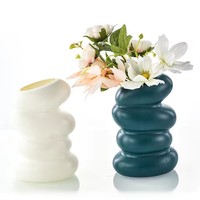 Vase à fleurs nordique, décoration moderne pour la maison, accessoires d'intérieur, ornement, plante, chambre, jardin, vase décoratif de table