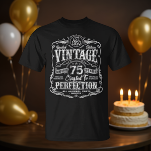 Camiseta vintage de edición limitada del 1950 para el 75.º cumpleaños, camiseta promocional para personas de 75 años - Product Image 3