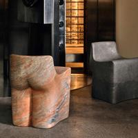 Tabouret Moderne de Luxe en Fibre de Verre, Chaise de Salle à Manger Créative en Forme de Corps Humain, Tabouret d'Appoint Sculptural pour Galerie, Salon, Hôtel