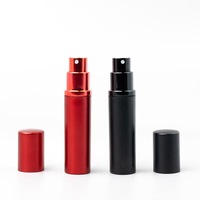 Flacon pulvérisateur de parfum en aluminium électroplaqué de 5 ml pour cosmétiques en gros, avec doublure intérieure en aluminium, Zhejiang