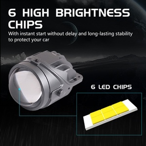 Sanvi F09 3-Inch <b>LED</b> Headlights 5500K 40W Fog Light Lens for Toyota Honda Nissan New 12V <b>Projector</b> Lens High Bright - Product Image 4