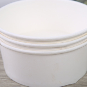 ชามกระดาษคราฟท์แบบใช้แล้วทิ้งทนทานต่อความร้อนสำหรับคุกกี้สลัดน้ำตาลขนมขบเคี้ยวแฮมเบอร์เกอร์นมแฮมเบอร์เกอร์ลายนูน - Product Image 5