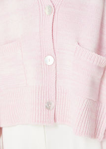 Cardigan da <span class=keywords><strong>Donna</strong></span> in Maglia Vintage 100% <span class=keywords><strong>Cotone</strong></span> con Logo Personalizzato, Manica Lunga, Bottoni Frontali - Product Image 4