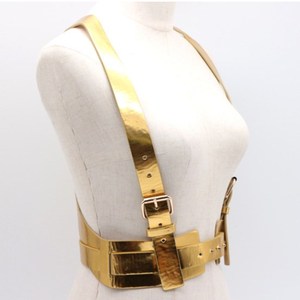 2021 nueva moda PU cuero mujer ajustable estilo <span class=keywords><strong>tirantes</strong></span> <span class=keywords><strong>faja</strong></span> ancha <span class=keywords><strong>con</strong></span> broche - Product Image 2