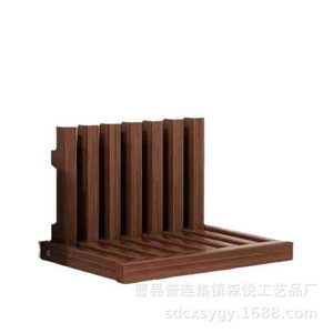 Foldable Wooden Nightstand 41Cm X 32Cm Wall Mounted <b>Storage</b> Shelf For Small Bedroom Minimalist Design - Product Image 5