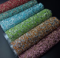 Nouveau produit, prix de gros, Design personnalisé, strass, maille, tissu cristal