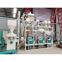 Usine de mouture de blé automatique, ligne de production de machines de mouture de farine, maïs au Pakistan
