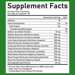 <span class=keywords><strong>Gomitas</strong></span> de Complejo de Hongos OEM <span class=keywords><strong>con</strong></span> Sabor a Fresa para Concentración, Calma, Relajación y Eliminación de la Niebla Mental - Product Image 2