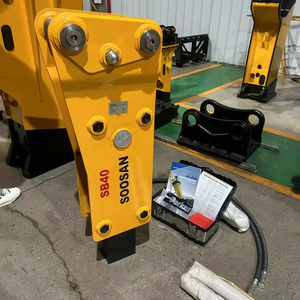 Martillo Hidráulico Tipo SB40 Amarillo, Cuerpo Principal de 68 mm, para Construcción y Minería de 4-7 Toneladas, 295 kg, 1 Año de Garantía - Product Image 6