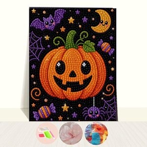 Pittura Diamante 5D Fai da Te con Cornice <span class=keywords><strong>per</strong></span> Halloween, Adatta a Bambini dai 6-12 Anni, Ideale <span class=keywords><strong>per</strong></span> Principianti, Decorazione Casa e Regali - Product Image 1