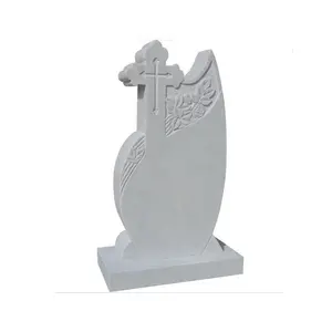 Factory direct sale cemetery high quality Different Styles Hand Carving Marble Grave Monument Sculpture