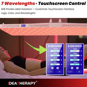 Ideotherapy mesin terapi lampu Led wajah profesional, lampu inframerah Sauna terapi Panel lampu merah untuk penggunaan rumah - Product Image 3