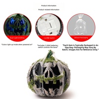 Nouvelle Lanterne Citrouille Lumineuse en Plastique Effet Toile d'Araignée pour Halloween, Décoration Intérieure pour Maison Hantée, Ambiance Vintage