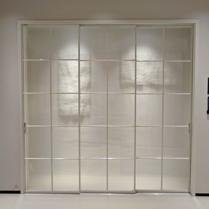 Puertas de Entrada Exteriores Deioux, Diseño de Puertas Francesas de Aluminio con Vidrio Templado, Puertas Dobles de Vidrio para Patio, Puerta Abatible NFRC - Product Image 5
