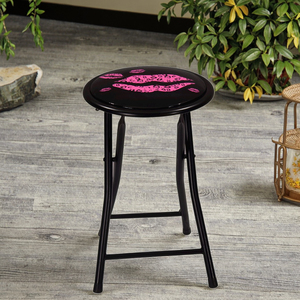 Portable <strong>Folding</strong> <strong>Shower</strong> <strong>Stool</strong> for Bedroom School Apartment Supermarket &amp; Workshop-Modern Multi-Use - Product Image 6