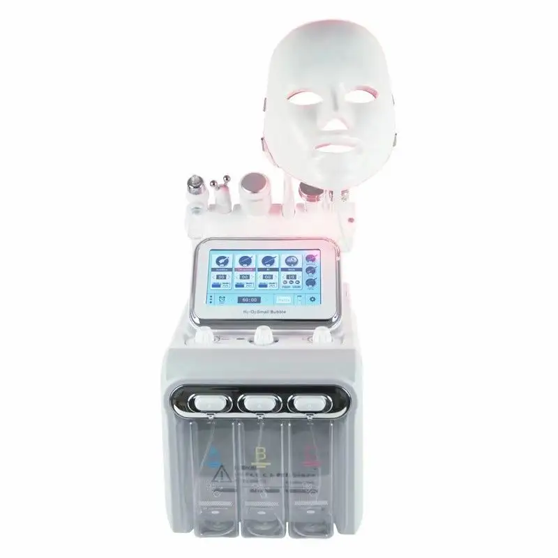 7 En 1 nuevo dispositivo Facial multifuncional cuidado de la piel H2O2 EQUIPO DE Spa de belleza Facial