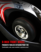 Go Kart Eléctrico Pro de 1500W, Gokarts Eléctricos de Cuatro Ruedas, Componentes de Scooter Eléctrico para Adultos, Scooter de Alta Velocidad de 45 km/h