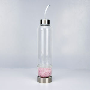 Botella <span class=keywords><strong>de</strong></span> Agua <span class=keywords><strong>de</strong></span> Cristal Natural al por Mayor, Botella <span class=keywords><strong>de</strong></span> Cristal Curativa con Virutas <span class=keywords><strong>de</strong></span> Gemas <span class=keywords><strong>de</strong></span> Cuarzo, <span class=keywords><strong>Taza</strong></span> para Beber, Artesanías para Regalos - Product Image 6