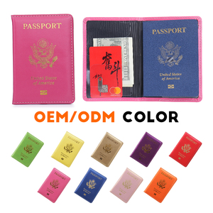 Portefeuille porte-cartes en cuir PU sur mesure pour passeport, format 4x3 pouces, vente en gros, États-Unis - Product Image 2