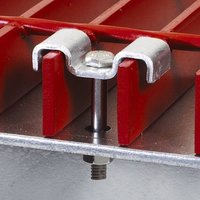 Clips de grille modernes durables en acier inoxydable 304 avec revêtement en zinc pour sols d'appartements et parcs - Résistants à l'eau et anticorrosion