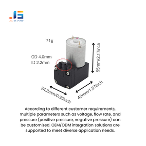 मिनी 3l/मिनट-65kpa dc वैक्यूम पंप कम शोर माइक्रो डायाफ्राम एयर पंप नेबुलाइज़र श्वास सहायता पिस्टन पंप संरचना डीसी - Product Image 5