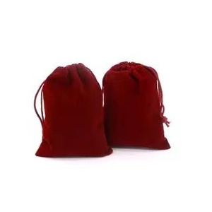 Pochette en velours de haute qualité pour mariage, vente en gros d'usine, couleurs variées, pour parfums, sacs cadeaux, pochette à cordon, emballage de bijoux, personnalisable - Product Image 3