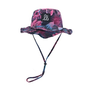 Sombrero de Pescador Tipo Bucket Personalizado Unisex para Niños con Cordón, Logotipo de Seda Impreso, para Ciclismo Diario y Pesca, con Visera con Patrón de Letras - Product Image 3