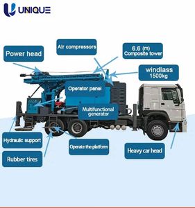 Hot sale 400M Automatic Borewell Water Well Drilling Machine Hydraulic Portable Diesel Water Well Drilling Rig - Product Image 1