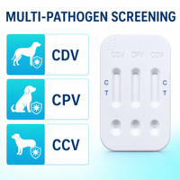 Direkt vom Hersteller: Schnelltest-Karte für Hunde gegen Hundepest, Parvovirus und Coronavirus (3-in-1) für Veterinärmedizin