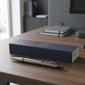 Parker IM Elegante Penna a Sfera in Metallo Modello 107758-2 Novità Promozionale con Corpo in Acciaio Inchiostro Blu - Product Image 2