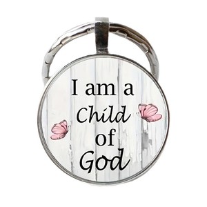 Alloy Bible Verse <b>Keychain</b> Scripture Quote Christian Gift with <b>Personalized</b> Design - Product Image 5