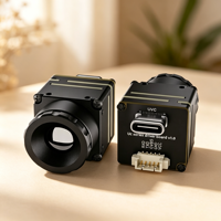 Caméra thermique à double interface en alliage Hawk-KC01, module d'imagerie infrarouge CVBS USB, UC 384/640, objectif 9 mm