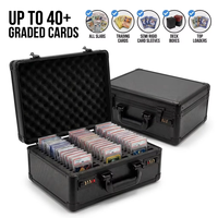 Boîtier de rangement en aluminium pour cartes de sport gradées, 3 rangées, pour PSA/BGS/One Touch