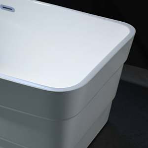 Baignoire autoportante en acrylique portable de haute qualité, design moderne, utilisation en intérieur, salle de bain, massage, bain à remous, service OEM+ODM, adultes - Product Image 4