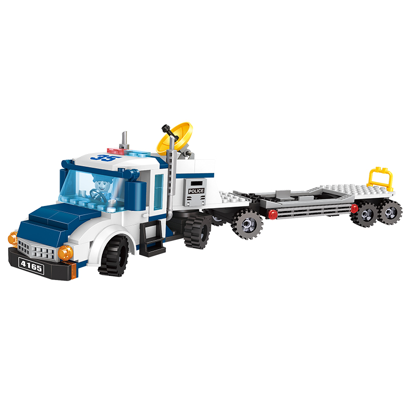 COGO Police 329 PCS 3D Plastic Car Educational Building Blocks Toys For Kids