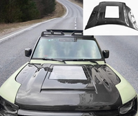 Kit carrosserie BTC de haute qualité pour Land Rover Defender 2020-2024 – Capot moteur en fibre de carbone sèche – Ventes flash