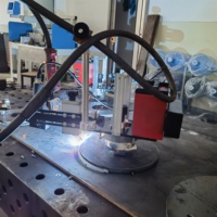 YHB-FL Nouveau Robot de Soudage d'Angle Portable Léger en Acier Inoxydable à Bride Plate, Tracteur de Soudage MIG Multifonction Réglable 110V/220V