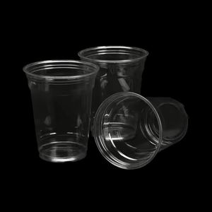 Vasos Desechables Transparentes de PET Ecológicos de 98 mm, de Pared Simple, para Té con Leche, Personalizables, Venta al Por Mayor de Fábrica, Entrega Rápida - Product Image 2
