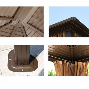 Padiglione esterno cortile <span class=keywords><strong>in</strong></span> <span class=keywords><strong>ferro</strong></span> battuto tenda villa tempo libero <span class=keywords><strong>balcone</strong></span> tenda <span class=keywords><strong>in</strong></span> alluminio <span class=keywords><strong>tettoia</strong></span> giardino - Product Image 6