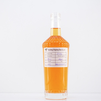 Petite Capacité Clair 200ml 375ml 500ml Bouteille En Verre Vide pour Gin Tequila Rhum avec Couvercle