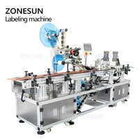 ZONESUN ZS-TB113B Conteneur Automatique Top Plan Inférieur Adhésif Boîte Machines D'étiquetage Automatique Autocollant Pour Surface Plane
