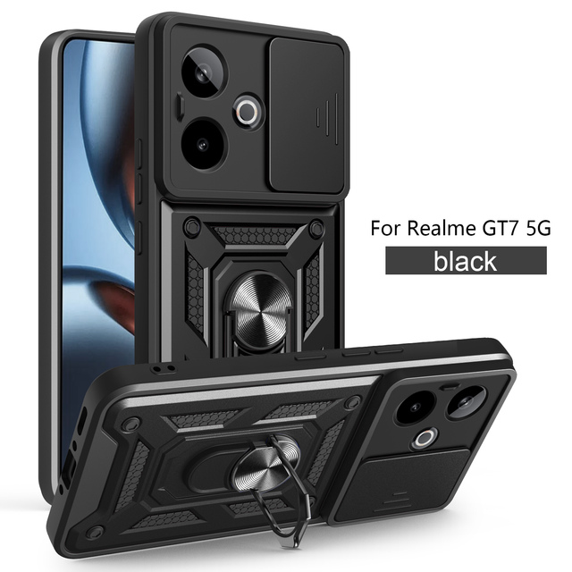 Lichicase Non Slip TPU Hybrid PC Precision Hole One Case for Realme Neo7 Turbo Magnetic Back Cover