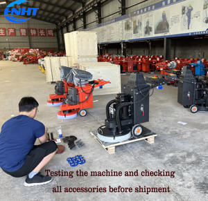 Pulidora de Paredes de Hormigón de 500 mm, Pulidora de Pisos de Hormigón Manual con Soporte - Product Image 4