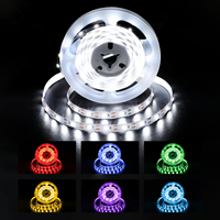 Bande lumineuse LED profilée en aluminium SMD2835 découpable IP20 12V et 24V CC 3000K 3500K 5000K