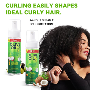 <span class=keywords><strong>Mousse</strong></span> <span class=keywords><strong>coiffante</strong></span> à l'huile d'olive tendance, forte tenue, anti-frisottis, protection des boucles - Product Image 3