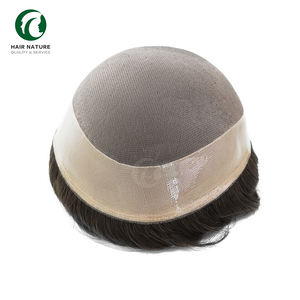 Peluca de Hombre con 130% de Densidad, 6 Pulgadas de Largo, Duradera, Mono Fino, Tupé Masculino de Cabello Humano Indio, Sistema de Reemplazo Capilar de Estilo Libre <span class=keywords><strong>para</strong></span> Hombre - Product Image 4