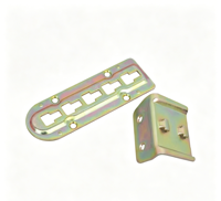 Connecteur de lit en zinc pour lit en bois, support de lit, connecteur de rail de lit
