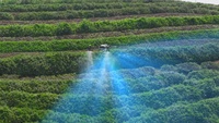 Drone pulvérisateur agricole professionnel FP300 avec réservoir de pulvérisation de 15 L, haute productivité pour utilisation agricole