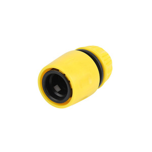 Connecteur de tuyau d'eau en plastique Huabangshi 12 mm ABS, connecteur rapide pour accessoire de pistolet à eau de lavage auto, jaune - Product Image 2